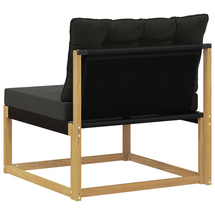 Utomhus Mellansoffa med kudde Vit 79 x 83 x 73 cm stål