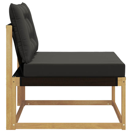 Utomhus Mellansoffa med kudde Vit 79 x 83 x 73 cm stål