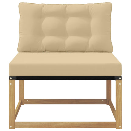 Utomhus Mellansoffa med kudde Vit 79 x 83 x 73 cm stål