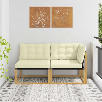 Sektionell Soffa Enheter med kudde Vit 162,5 x 83 x 73 cm