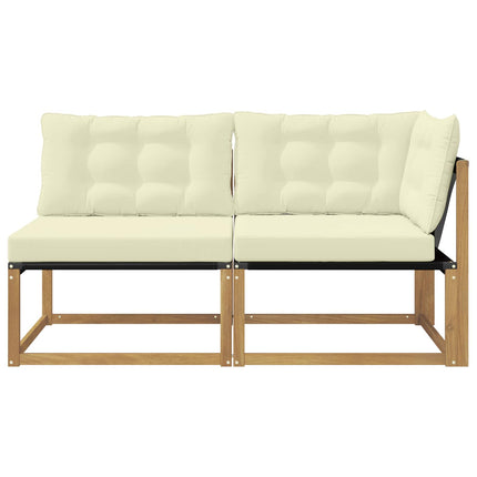 Sektionell Soffa Enheter med kudde Vit 162,5 x 83 x 73 cm
