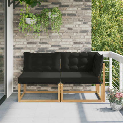 Sektionell Soffa Enheter med kudde Vit 162,5 x 83 x 73 cm