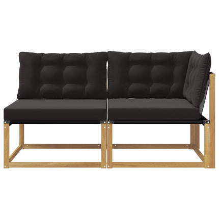 Sektionell Soffa Enheter med kudde Vit 162,5 x 83 x 73 cm