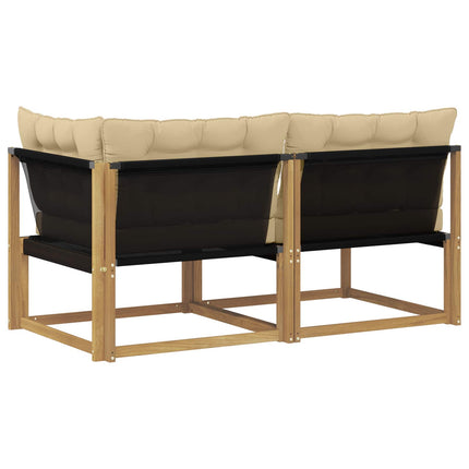 Sektionell Soffa Enheter med kudde Vit 162,5 x 83 x 73 cm