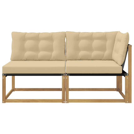 Sektionell Soffa Enheter med kudde Vit 162,5 x 83 x 73 cm