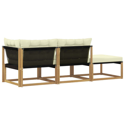 Sektionell Soffa Enheter med kudde Vit 241,5 x 83 x 73 cm