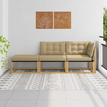 Sektionell Soffa Enheter med kudde Vit 241,5 x 83 x 73 cm