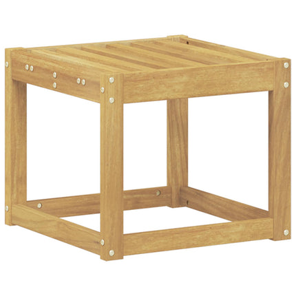 Utomhuspall Vit 43 x 43 x 37 cm Massivt Akaciaträ