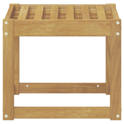 Utomhuspall Vit 43 x 43 x 37 cm Massivt Akaciaträ