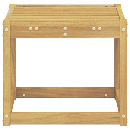 Utomhuspall Vit 43 x 43 x 37 cm Massivt Akaciaträ