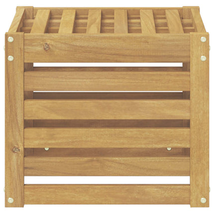 Utomhussoffset Vit 35 x 38 x 37 cm Massivt Akaciaträ