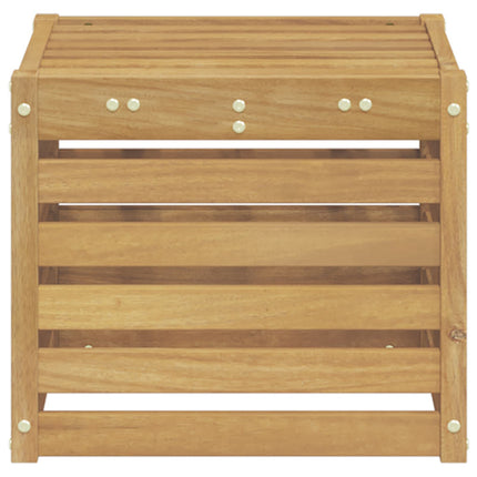 Utomhussoffset Vit 35 x 38 x 37 cm Massivt Akaciaträ