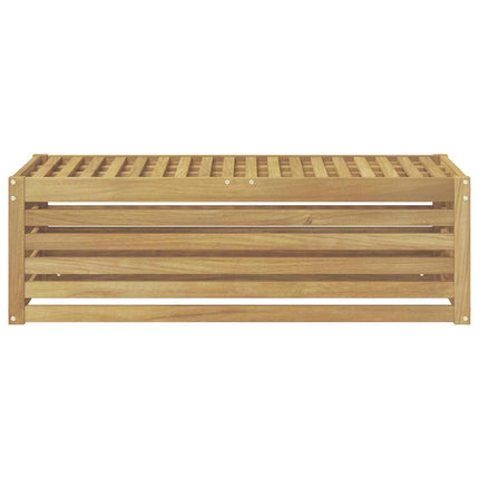 Utomhuspall Vit 115 x 43 x 37 cm Massivt Akaciaträ