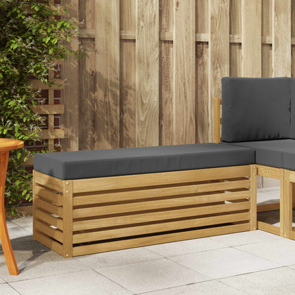 Utomhussoffset Vit och antracit 115 x 43 x 45 cm