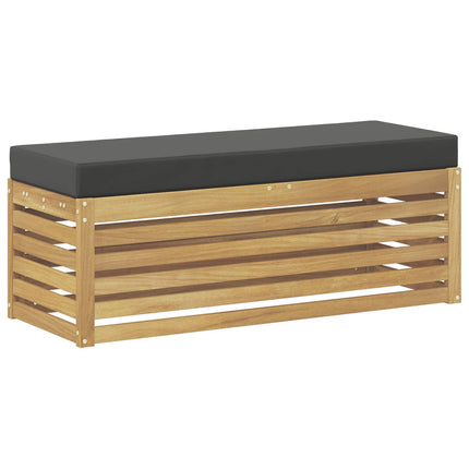 Utomhussoffset Vit och antracit 115 x 43 x 45 cm