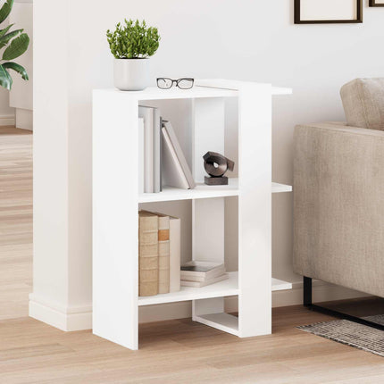 Hyllsystem 2 nivåer 52 x 25 x 71,5 cm Konstruerat trä Vit