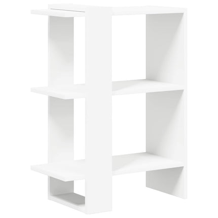 Hyllsystem 2 nivåer 52 x 25 x 71,5 cm Konstruerat trä Vit
