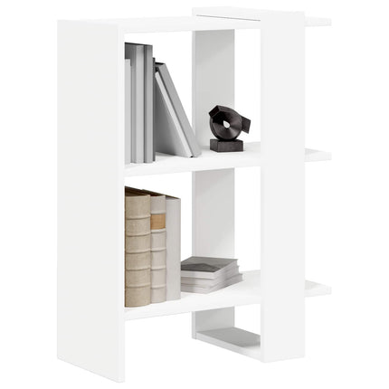 Hyllsystem 2 nivåer 52 x 25 x 71,5 cm Konstruerat trä Vit