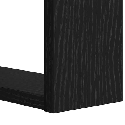 Hyllsystem Svart Ek 52 x 25 x 71,5 cm Konstruerat trä