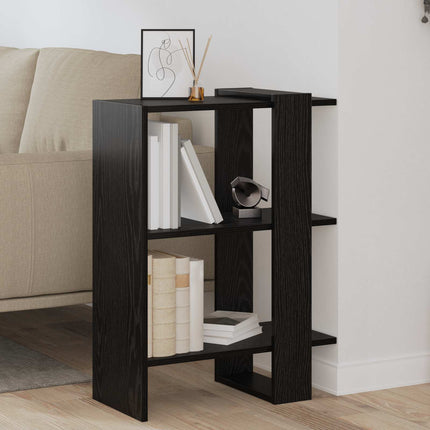 Hyllsystem Svart Ek 52 x 25 x 71,5 cm Konstruerat trä