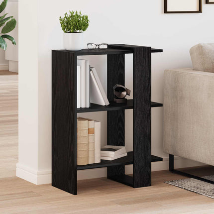 Hyllsystem Svart Ek 52 x 25 x 71,5 cm Konstruerat trä