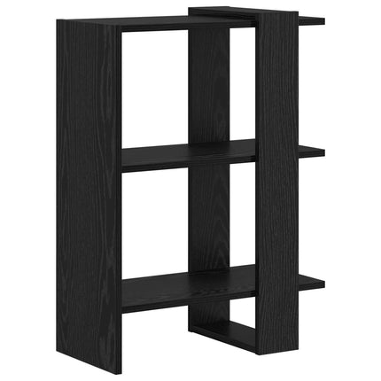 Hyllsystem Svart Ek 52 x 25 x 71,5 cm Konstruerat trä