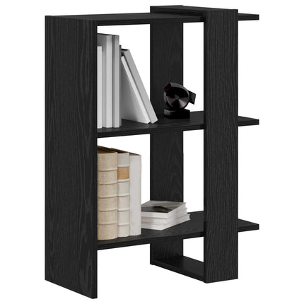Hyllsystem Svart Ek 52 x 25 x 71,5 cm Konstruerat trä