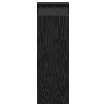 Hyllsystem Svart Ek 52 x 25 x 71,5 cm Konstruerat trä