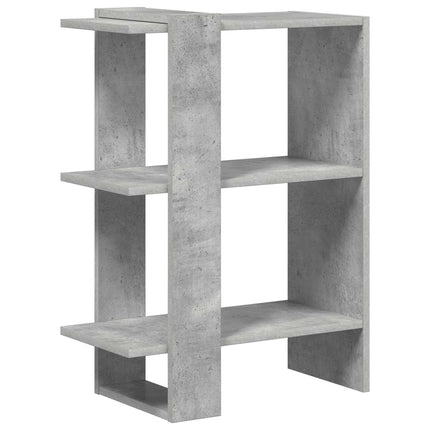 Hyllsystem 2 nivåer 52 x 25 x 71,5 cm Konstruerat trä Betonggrå