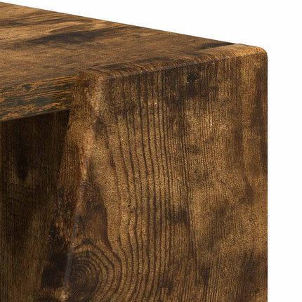 Sidobrett Rökt ek 33 x 32 x 70,5 cm Konstruerat trä