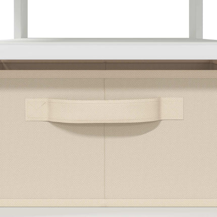 Kaffeebord med låda Vit 77 x 55 x 42 cm Konstruerat trä