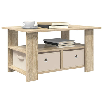 Kaffeebord med låda Sonoma-ek 77 x 55 x 42 cm Konstruerat trä