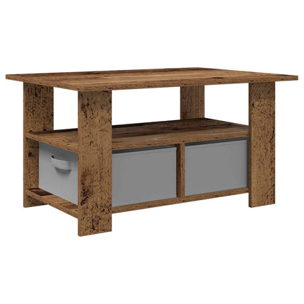 Kaffeebord Gammalt trä 77 x 55 x 42 cm Konstruerat trä