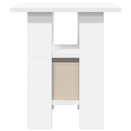 Sängbord med låda 2 pcs Vit 41 x 40 x 45 cm Konstruerat trä