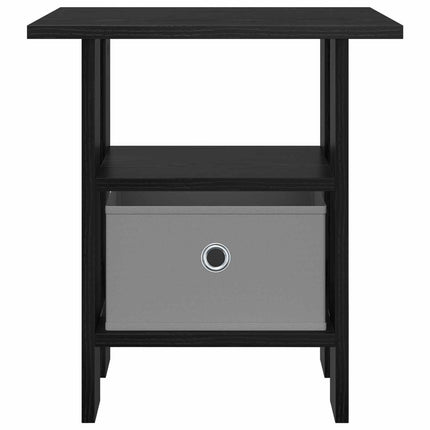 Sängbord Svart Ek 41 x 40 x 45 cm Konstruerat trä
