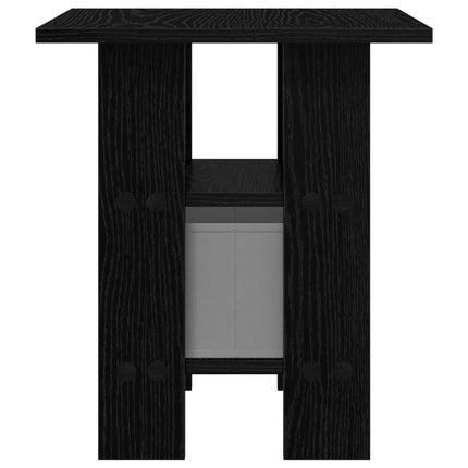 Sängbord 2 pcs Svart Ek 41 x 40 x 45 cm Konstruerat trä