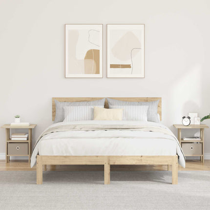 Sängbord 2 pcs Sonoma-ek 41 x 40 x 45 cm Konstruerat trä