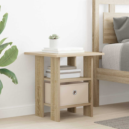 Sängbord 2 pcs Sonoma-ek 41 x 40 x 45 cm Konstruerat trä