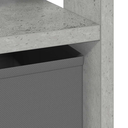 Sängbord 2 pcs Betonggrå 41 x 40 x 45 cm Konstruerat trä