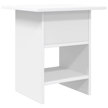 Sängbord 2 st Vit 41 x 40 x 45 cm Konstruerat trä