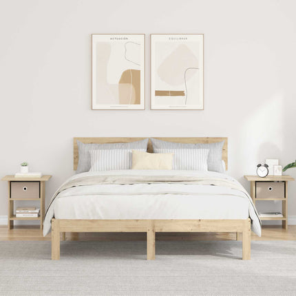 Sängbord 2 pcs Sonoma-ek 41 x 40 x 45 cm Konstruerat trä
