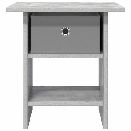 Sängbord 2 pcs Betonggrå 41 x 40 x 45 cm Konstruerat trä