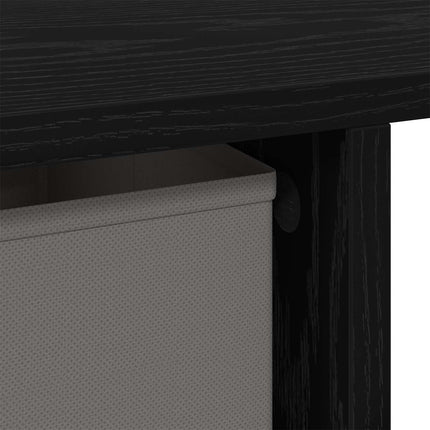 Skrivbord Svart Ek Konstruerat trä 100 x 40 x 75 cm