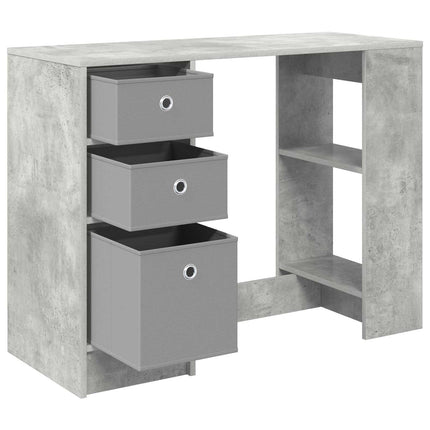 Skrivbord Betonggrå Konstruerat trä 100 x 40 x 75 cm