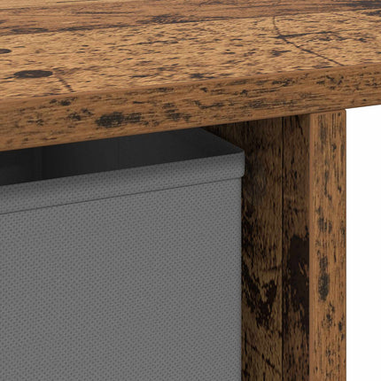 Skrivbord med låda Gammalt trä 100 x 40 x 75 cm Konstruerat trä