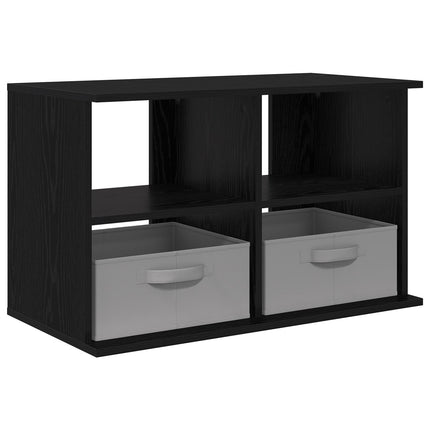 TV-ställ med låda Svart Ek 79 x 40 x 48 cm