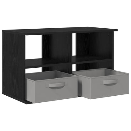 TV-ställ med låda Svart Ek 79 x 40 x 48 cm