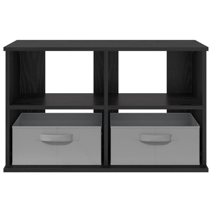 TV-ställ med låda Svart Ek 79 x 40 x 48 cm