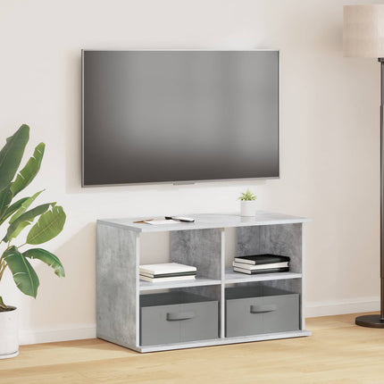 TV-ställ med låda Betonggrå 79 x 40 x 48 cm