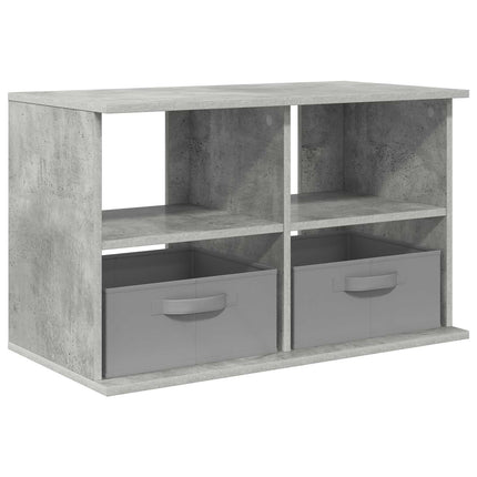 TV-ställ med låda Betonggrå 79 x 40 x 48 cm